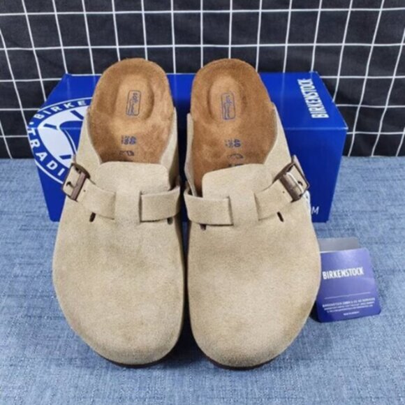 Birkenstock Boston Suede Leather - Taupe Women - Picture 4 of 6